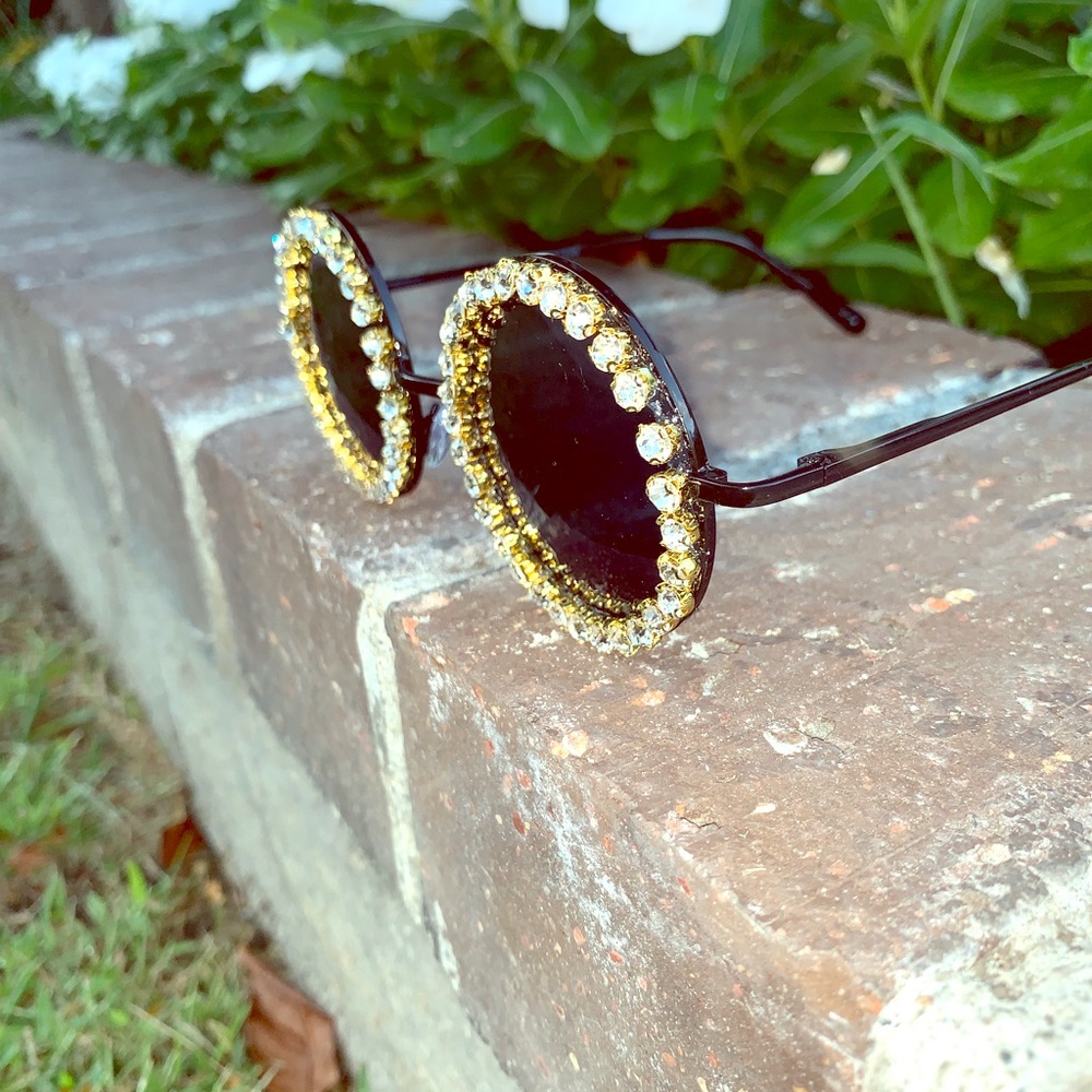 Vintage diamond studded sunglasses